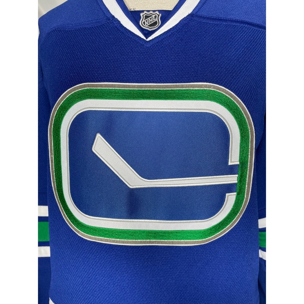 Vancouver Canucks NHL Reebok Blue Premier Alternate Jersey Women's LARGE - Picture 5 of 15